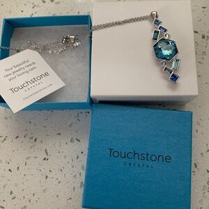 Beautiful Touchstone Crystal adjustable necklace